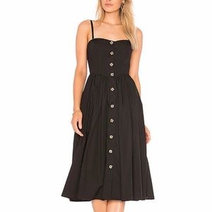 Free People Black Midi Dress